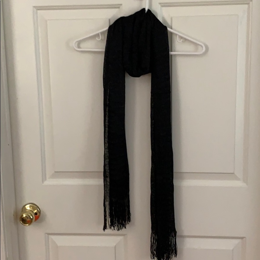 Sparkling Black Scarf/Shawl